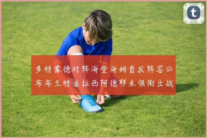 多特蒙德对阵海登海姆首发阵容公布布兰特吉拉西阿德耶米领衔出战